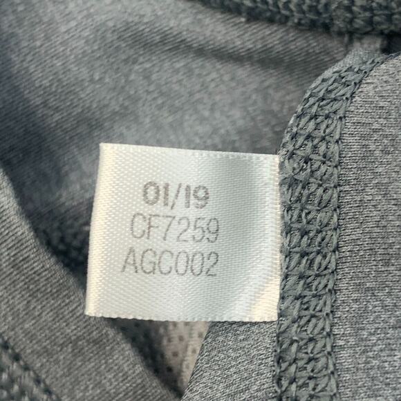 Adidas Alphaskin T Shirt Men M Medium Gray Fitted Stretch Climacool Gym Training - Picture 5 of 11